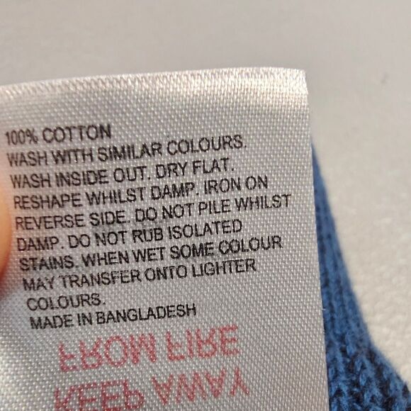 White Stuff Mens L Pentire Crew Sweater in Mid Teal - Picture 11 of 11